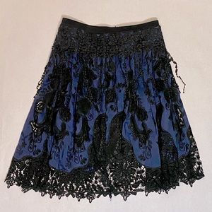 Elie Tahari Lace Overlay Skirt